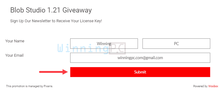 Giveaway Pixarra Blob Studio 1 Giveaway Pixarra Blob Studio - Step 1