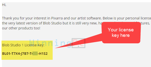 Giveaway Pixarra Blob Studio 2 Giveaway Pixarra Blob Studio - Step 2