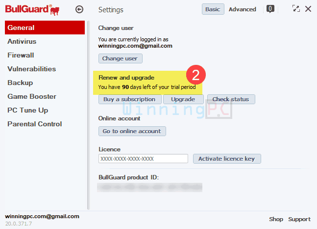 Giveaway Bullguard Internet Security Free Key Step 2