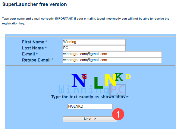Superlauncher Free License Key Step 1