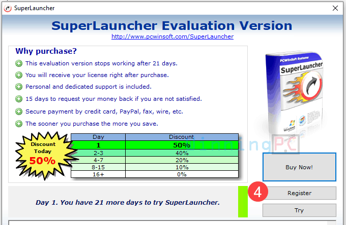 Superlauncher Free License Key Step 4
