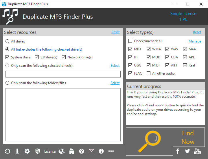 Trisun Duplicate Mp3 Finder Plus Screenshot