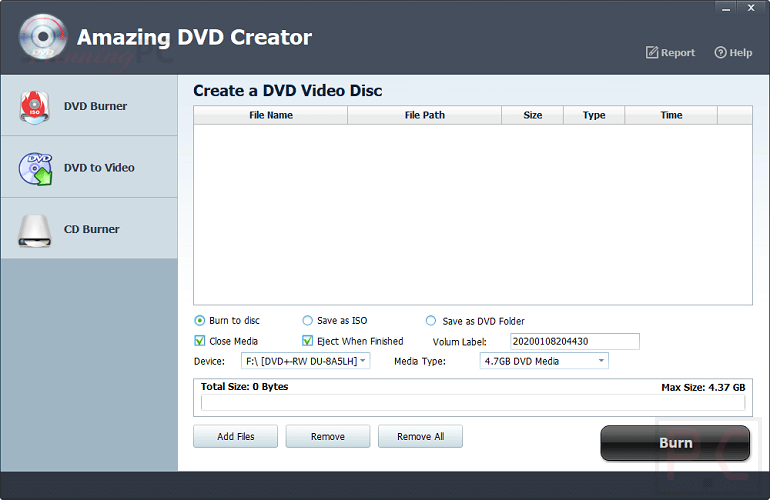 Amazing Dvd Creator Screenshot Amazing Dvd Creator Screenshot