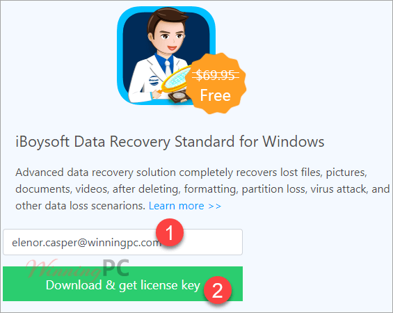 Iboysoft Data Recovery Giveaway Page