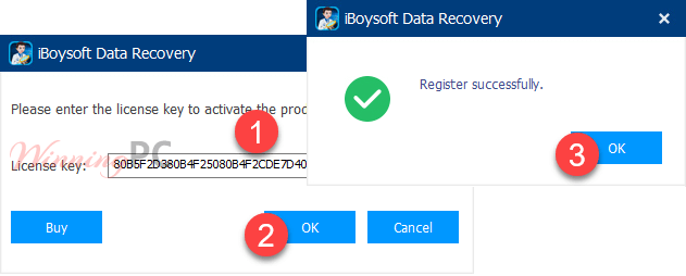 Iboysoft Data Recovery Register