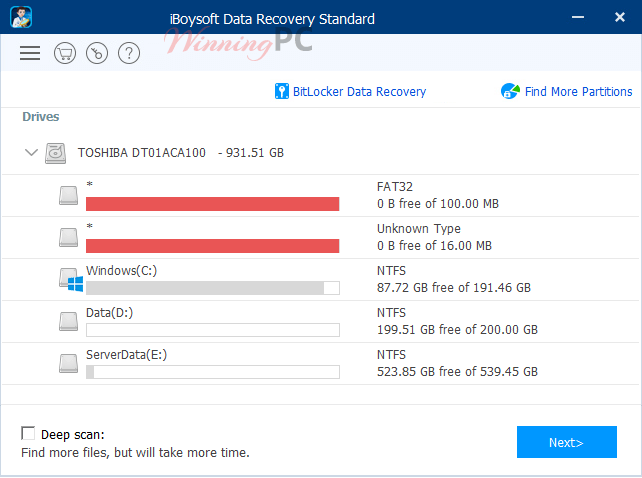 Iboysoft Data Recovery Screenshot