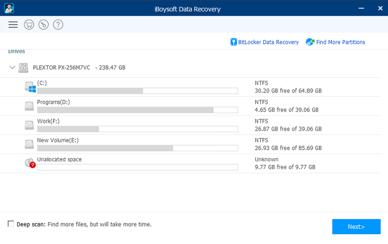 Iboysoft Data Recovery For Windows Screenshot