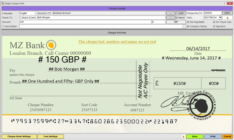 Mstech Check Writer Pro Screenshot Auto Mstech Check Writer Pro Screenshot Auto