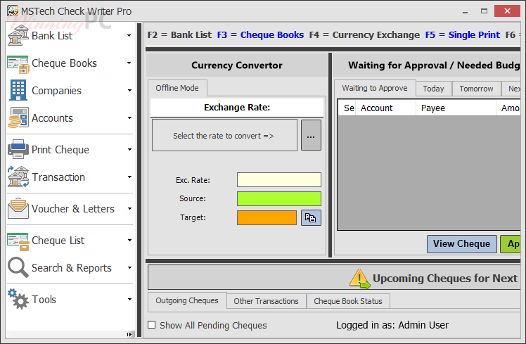 Mstech Check Writer Pro Screenshot Mstech Check Writer Pro Screenshot