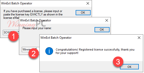 Winext Batch Operator Free Key