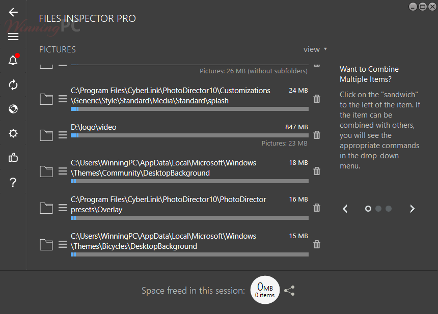Files Inspector Pro Screenshot Scan