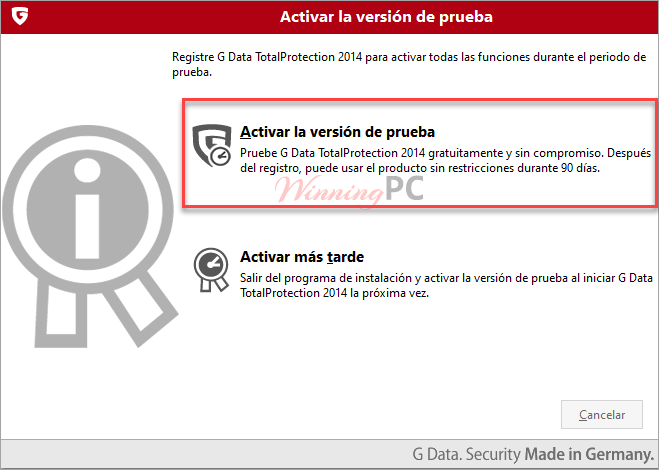Activate G Data Totalprotection 2014 Activate G Data Totalprotection 2014