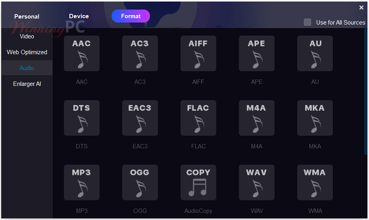 Dvdfab Hi Fi Audio Converter Format Screenshot
