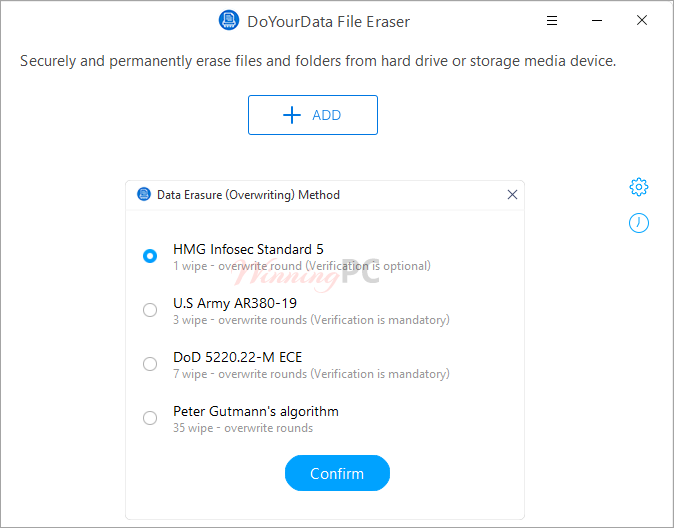 Doyourdata File Eraser For Windows Settings Doyourdata File Eraser For Windows Settings