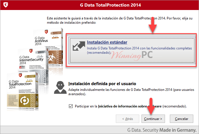 Install G Data Totalprotection 2014 Install G Data Totalprotection 2014