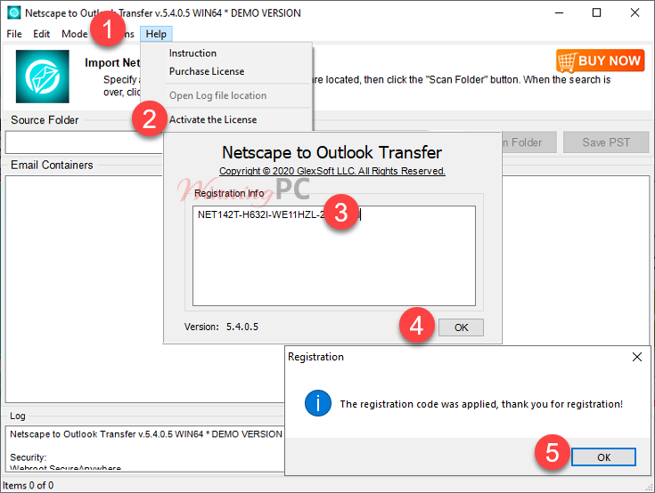 Netscape To Outlook Transfer Register
