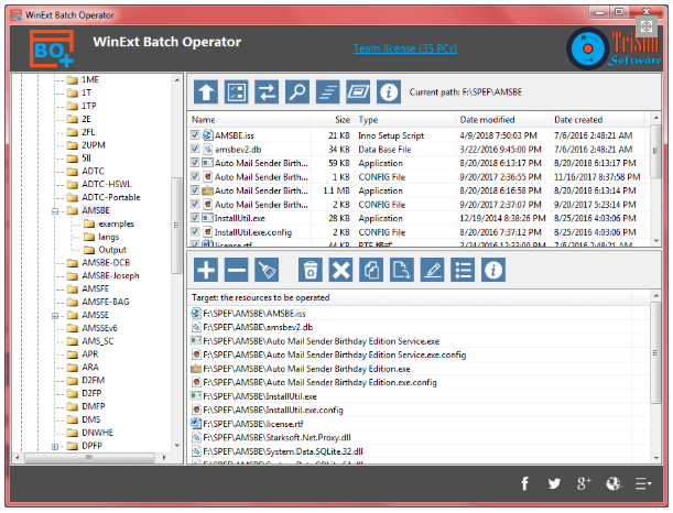 Winext Batch Operator Screenshot