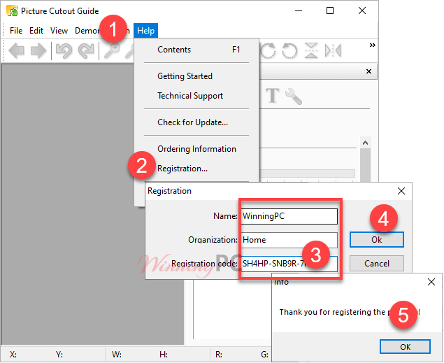 Tint Guide Picture Cutout Guide Register