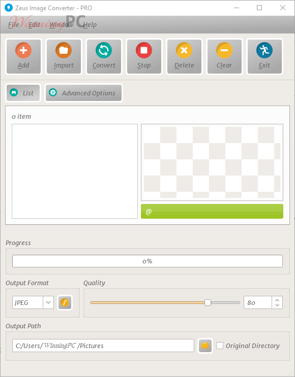 Zeus Image Converter Pro Screenshot Zeus Image Converter Pro Screenshot