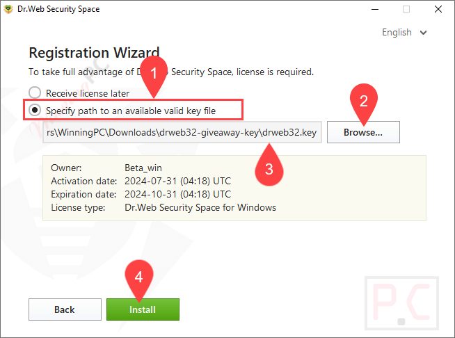 Add License File Dr Web Security Space Add License File Dr Web Security Space