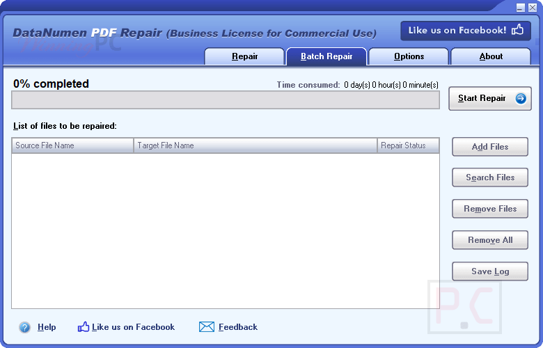 Datanumen Pdf Repair Screenshot Datanumen Pdf Repair Screenshot