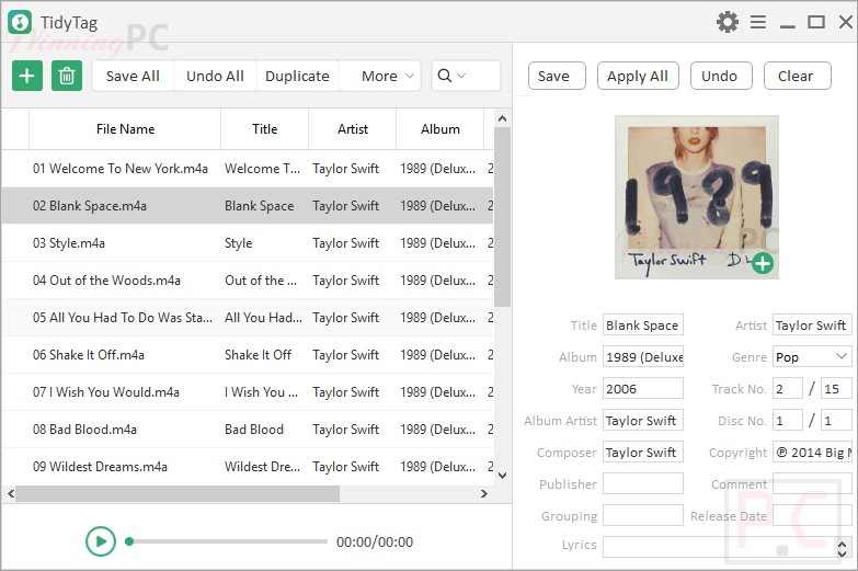Itubego Tidytag Music Tag Editor Screenshot Itubego Tidytag Music Tag Editor Screenshot