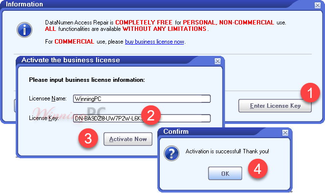 Datanumen Access Repair Activate Datanumen Access Repair Activate