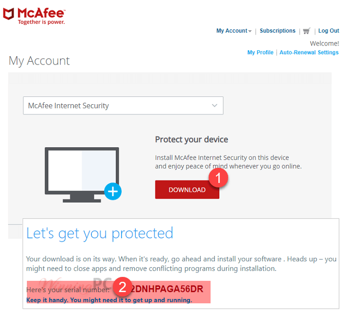 Mcafee Internet Security License Key