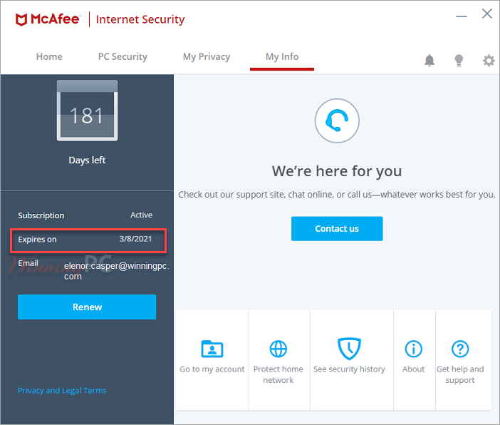 Mcafee Internet Security Subscription