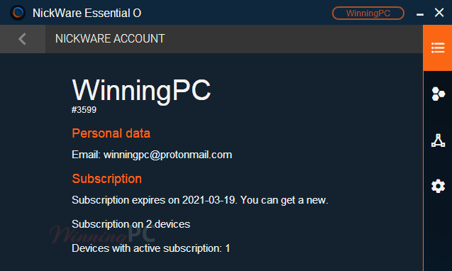 Nickware Essential O License Info Nickware Essential O License Info