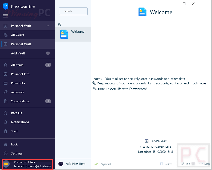 Keepsolid Passwarden Screenshot