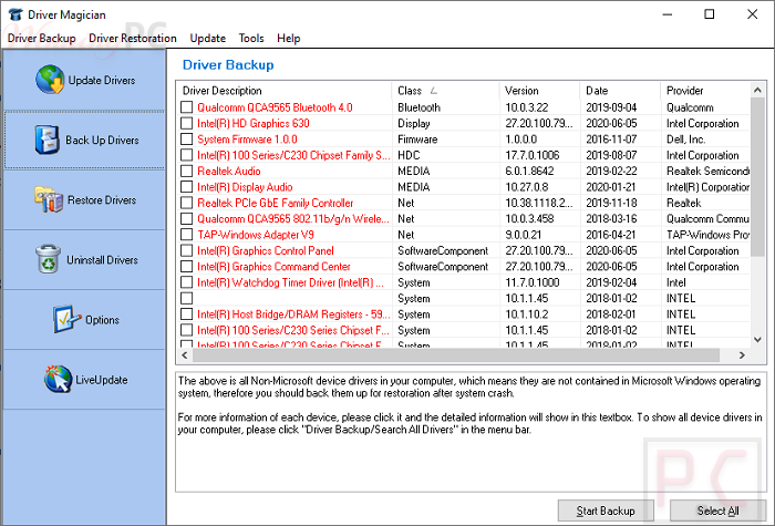 Screenshot Driver Magician