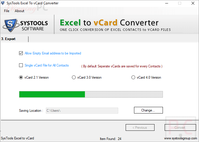 Systools Excel To Vcard Converter Processing Systools Excel To Vcard Converter Processing