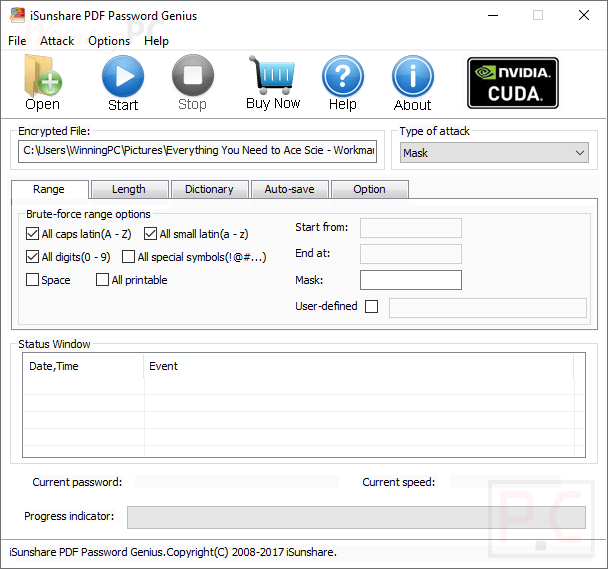 Isunshare Pdf Password Genius Screenshot