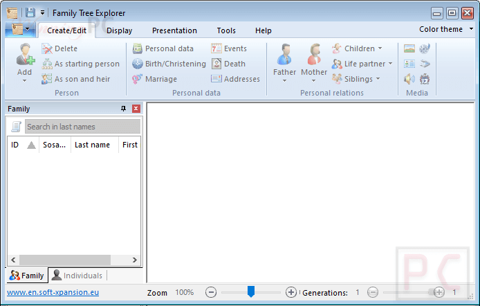 Soft Xpansion Family Tree Explorer Screenshot Soft Xpansion Family Tree Explorer Screenshot