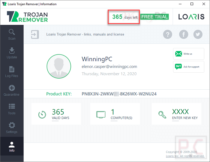 Loaris Trojan Remover Information