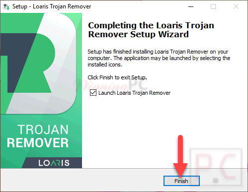 Loaris Trojan Remover Launch