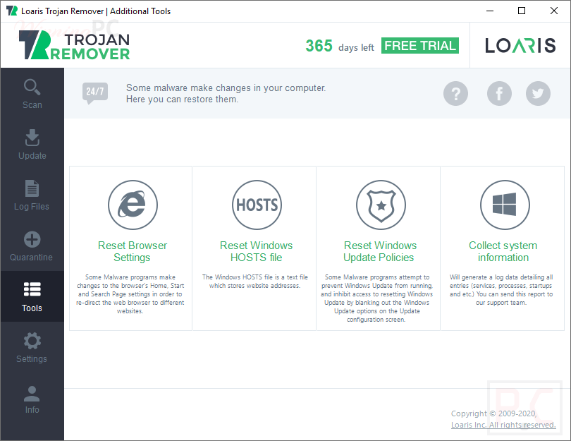Loaris Trojan Remover Tools