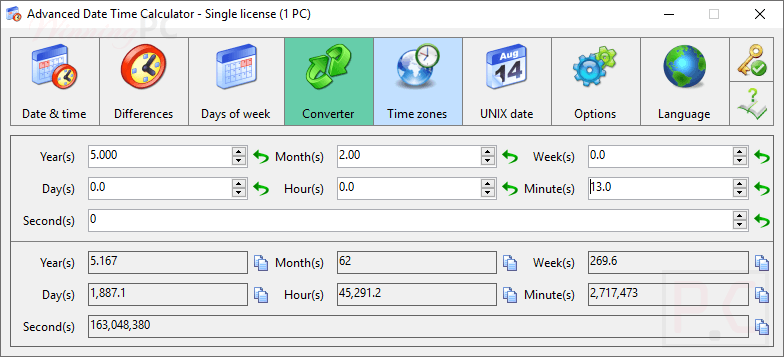 Advanced Date Time Calculator Converter