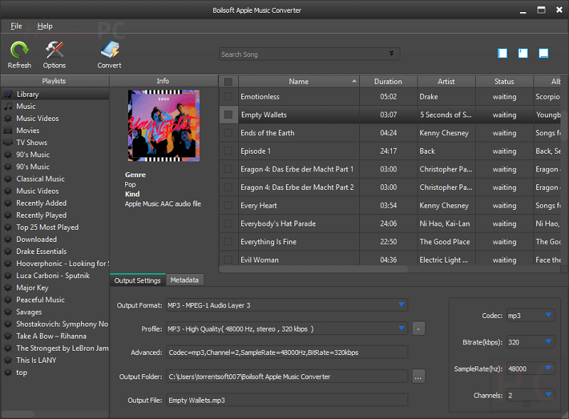 Boilsoft Apple Music Converter Screenshot Boilsoft Apple Music Converter Screenshot