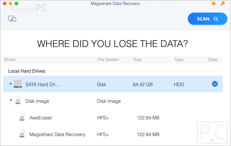 Magoshare Data Recovery For Mac Screenshot Magoshare Data Recovery For Mac Screenshot