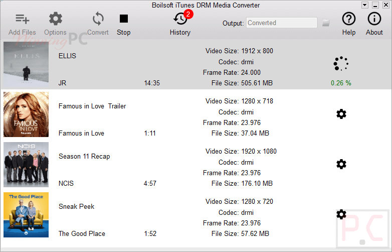 Boilsoft Itunes Drm Media Converter Processing