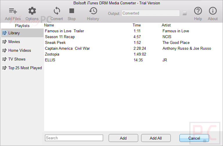 Boilsoft Itunes Drm Media Converter Screenshot