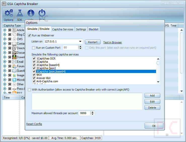 Gsa Captcha Breaker Options Gsa Captcha Breaker Options