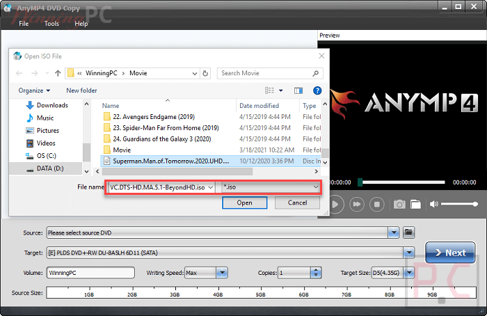 Add Iso File Anymp4 Dvd Copy Add Iso File Anymp4 Dvd Copy