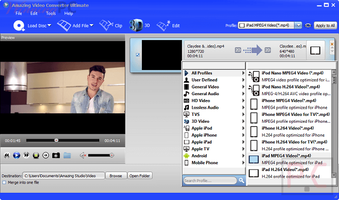 Amazing Video Converter Ultimate All Profiles Amazing Video Converter Ultimate All Profiles