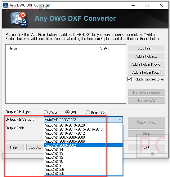 Any Dwg Dxf Converter Output Autocad