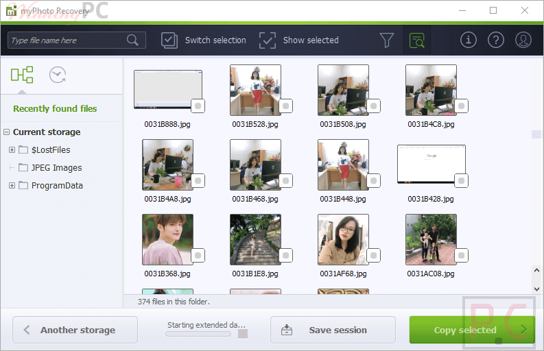 Preview Myphoto Recovery