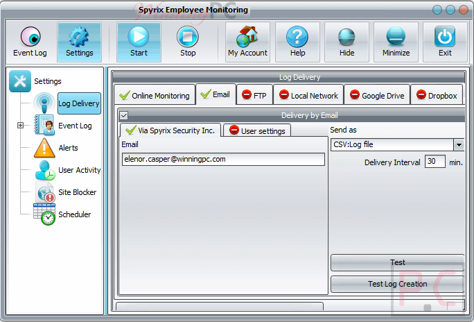 Spyrix Employee Monitoring Log Delivery Spyrix Employee Monitoring Log Delivery
