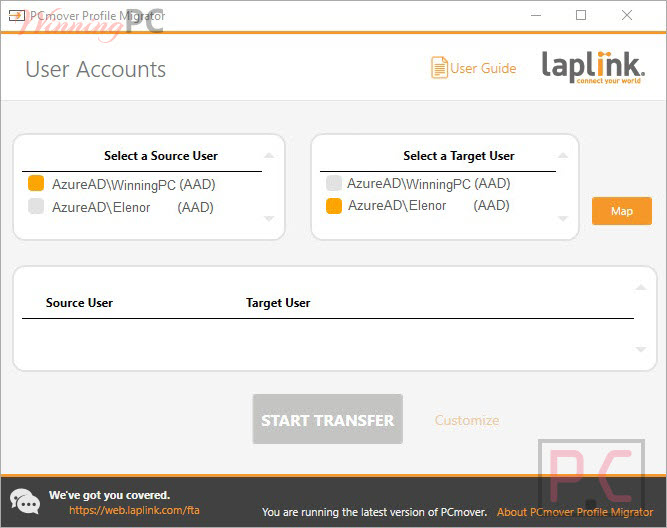 User Account Laplink Pcmover Profile Migrator